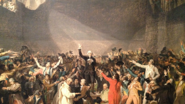 Inauguración de Los Estados Generales en Francia y juramento del Juego de la Pelota.