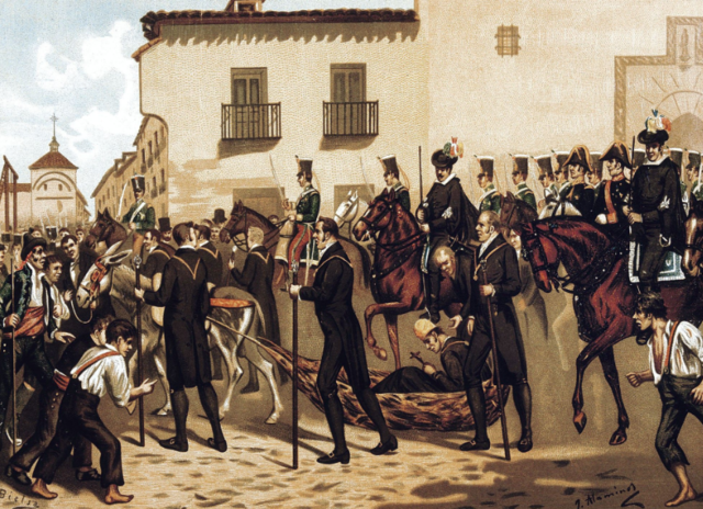 Sublevación militar del General Riego en Cabezas de San Juan e inicio del Trienio Liberal en España.