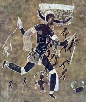 Running Horned Woman