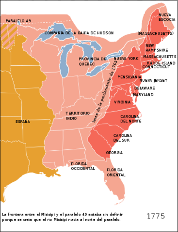 Independencia de las trece colonias inglesas de Norteamérica