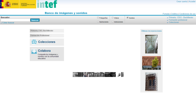 Páginas web con textos, imágenes y sonidos