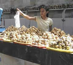 Giving out Free Biscuits