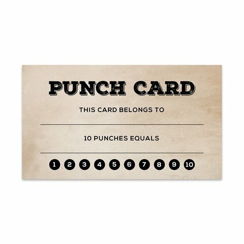 Release Punch Card