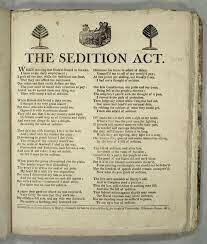 The Passing of the Sedition act