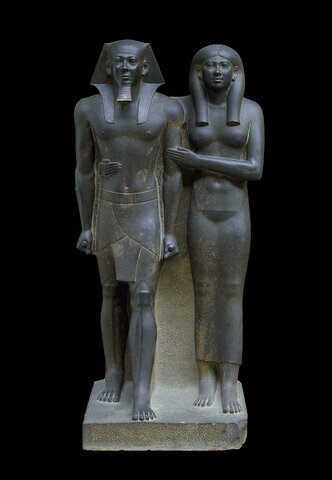King Menkaura and queen