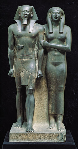 King Menkaura and queen (Ancient Egyptian)