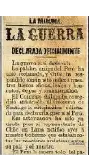 Chile declara la guerra a Perú y Bolivia