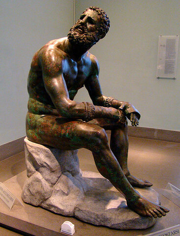 Seated Boxer (Ancient Greek)