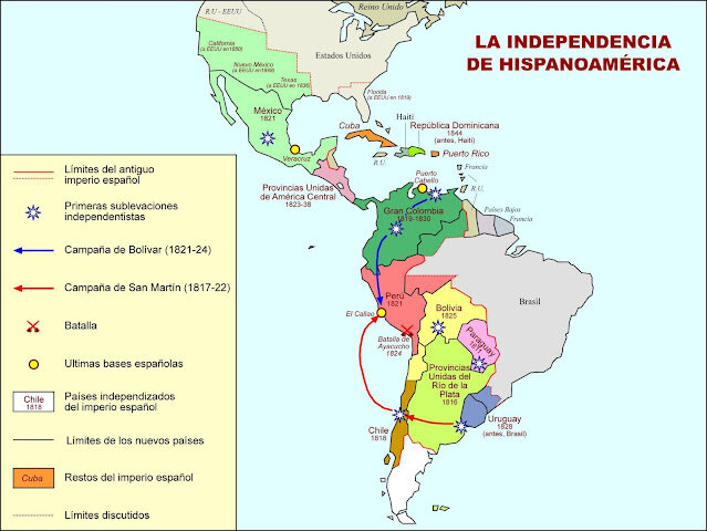 Las independencias de Hispanoamérica