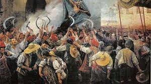 Levantamientos en Cataluña, (Corpus de Sangre), comienza la guerra de Cataluña Rebelión en Portugal