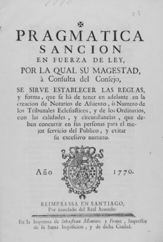 Promulgació de la Pragmàtica Sanció
