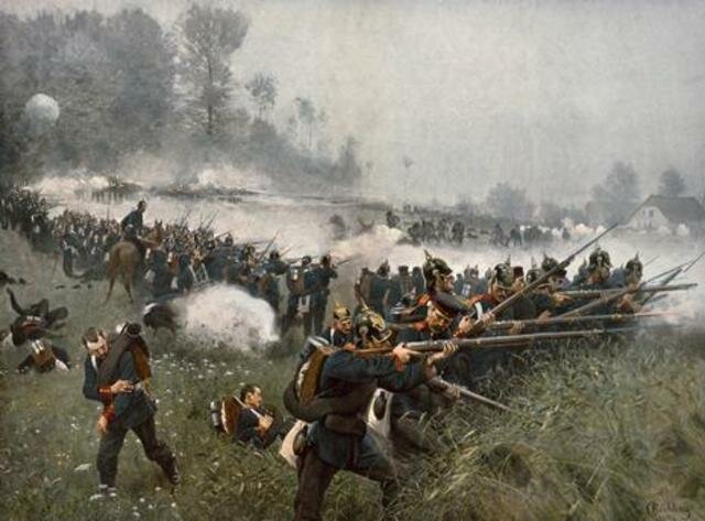 Derrota de Austria contra Prusia en Sadowa
