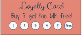 Coupon punch card
