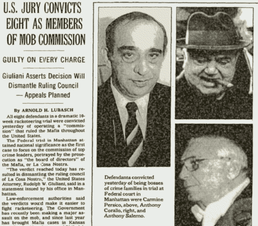 Convictions from Commission Case