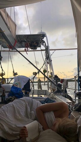 Cady and her grandpa go on a boat trip