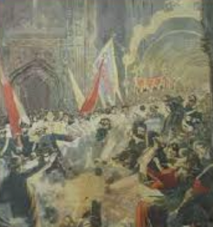 Bomba contra la processió de Corpus a Barcelona