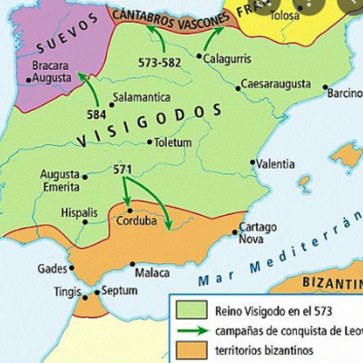 Timeline:  Els visigots a Hispania