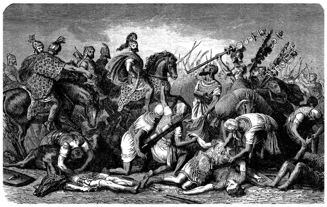 Entren a l'imperi romà com a mercenaris.