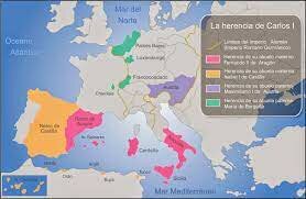 1556 Felipe II hereda España. Fernando I Hereda el Imperio alemán