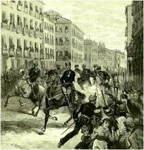 Comença Restauració amb la FRE il·legalitzada i el moviment obrer dividit i les associacions obreres en la clandestinitat.