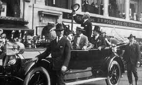 The re-election of president Woodrow Wilson