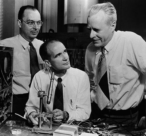 John Bardeen, Walter Brattain y William Shockley