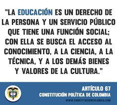 Inclusión de un Articulo sobre la Educación en la Constitución del 91