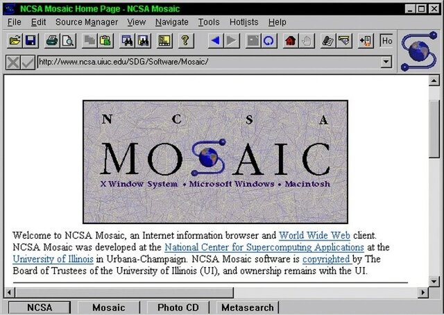 NCSA Mosaic.