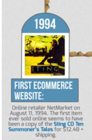 1994: Primer web comercio