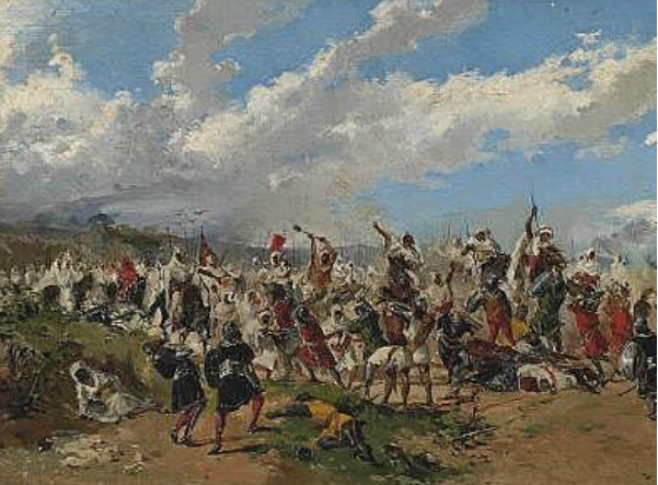 Invasió dels musulmans i derrota dels visigots (Roderic)