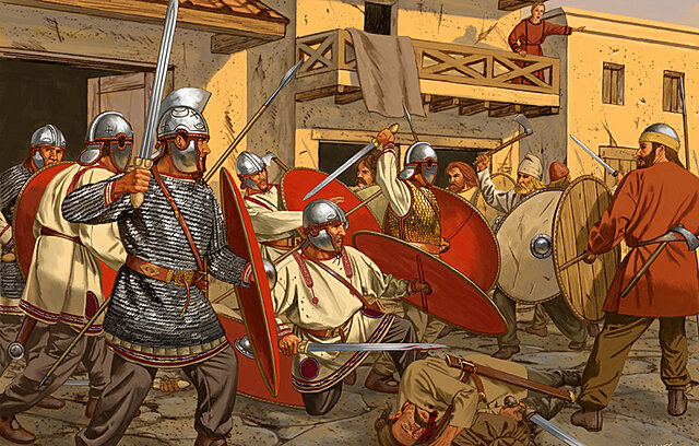 any que entren a l'imperi romà com a mercenaris