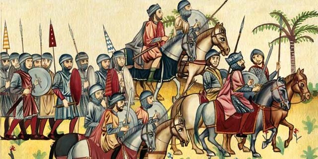 Entren a l'imperi romà com a mercenaris.