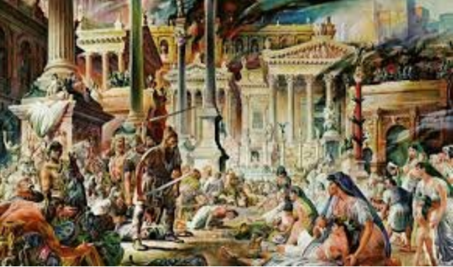 Saquegen la ciutat de Roma i s’instal·len al sud de la Gàlia i formen el regne de Tolosa.