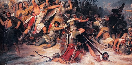 Entren a la PI sueus vàndals i alans. Els visigots entren per expulsar-los.