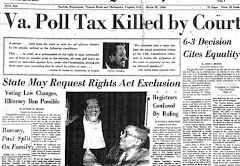 Refusal to pay state poll tax