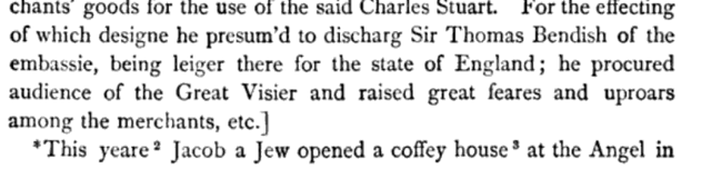 The First Coffeehouse in England