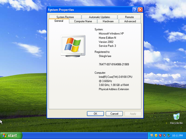 Windows XP N