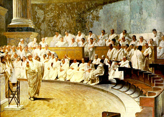 Ottaviano è princeps senatus.