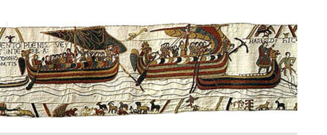 Harold is shipwrecked in Ponthieu