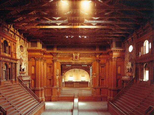 The Teatro Farnese was Bulit