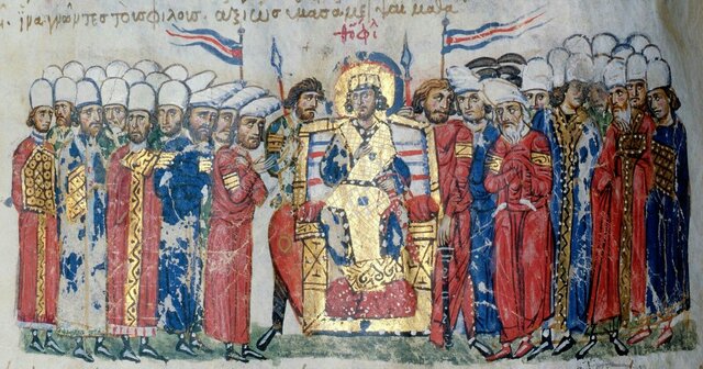 The Byzantine aristocracy gains control over the government