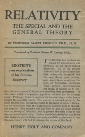 Significant Book: Relativity: The Special and General Theory by Albert Einstein