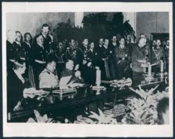 Singing of Berlin, Rome, and Tokyo Axis