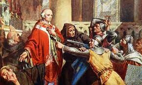 Thomas Becket is murdered