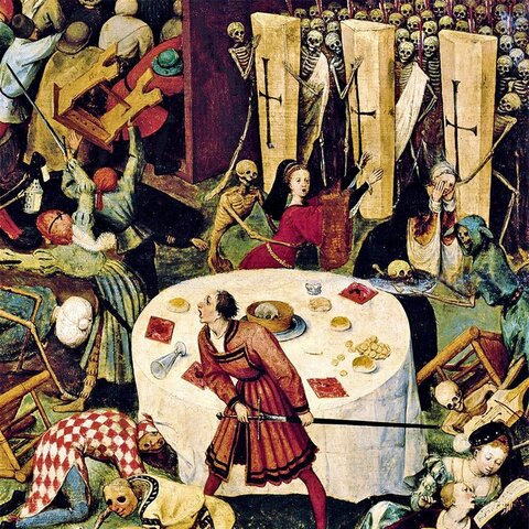 The bubonic plague kills of population
