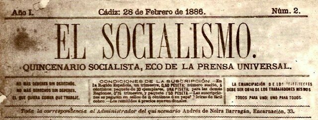 1886: es comença a publicar El Socialista.