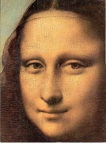 Painting of the mona lisa