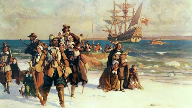 the pilgrims arived America