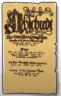 Augsburguko bakearen sinadura