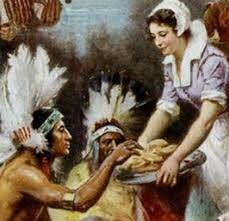 The Pilgrims met the Native american The Native American taught the Pilgrims how to grow corn,